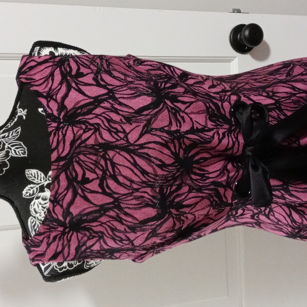 🖤Taylor🖤 - Magenta/Black Lace Cocktail Dress - Picture 5 of 16